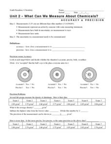 accuracy and precision worksheet answers key