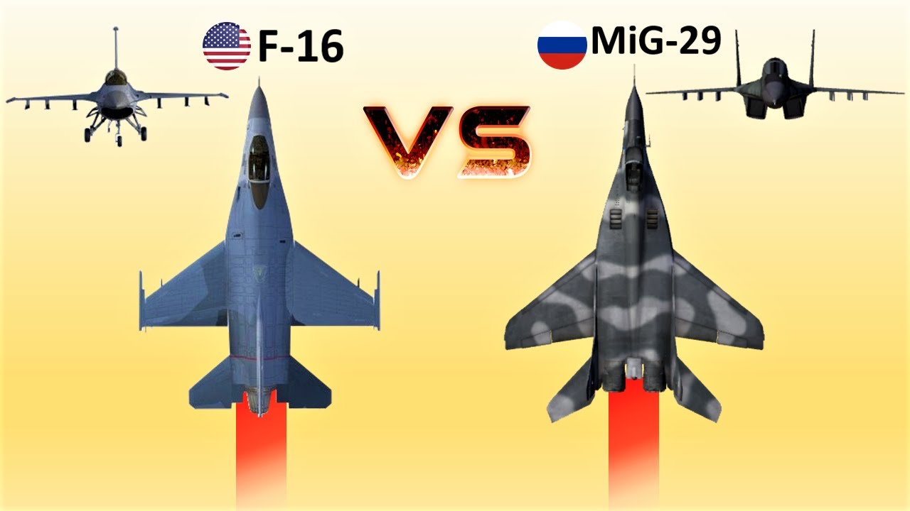 mig 29 vs f 16