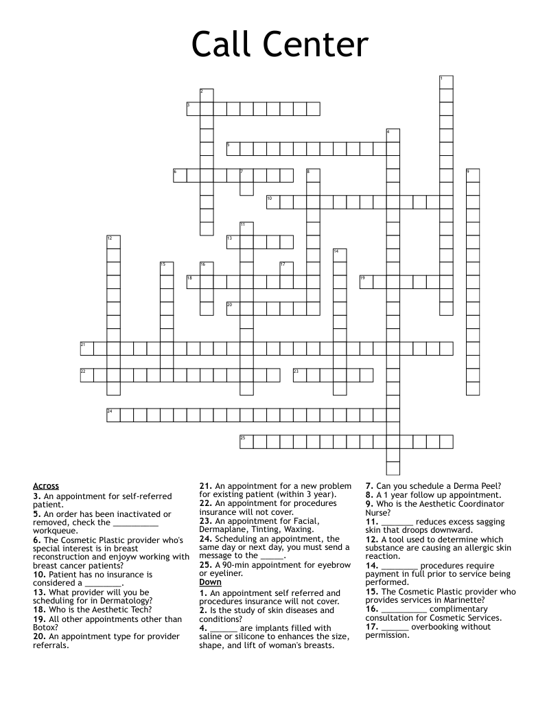 appointment crossword clue