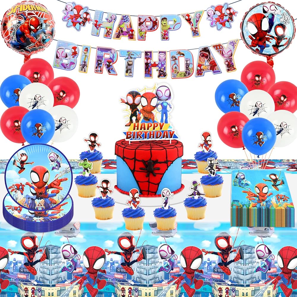 spiderman party supplies