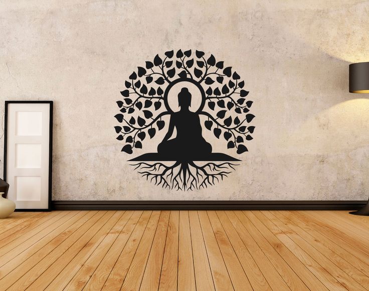 buddha wall art stickers