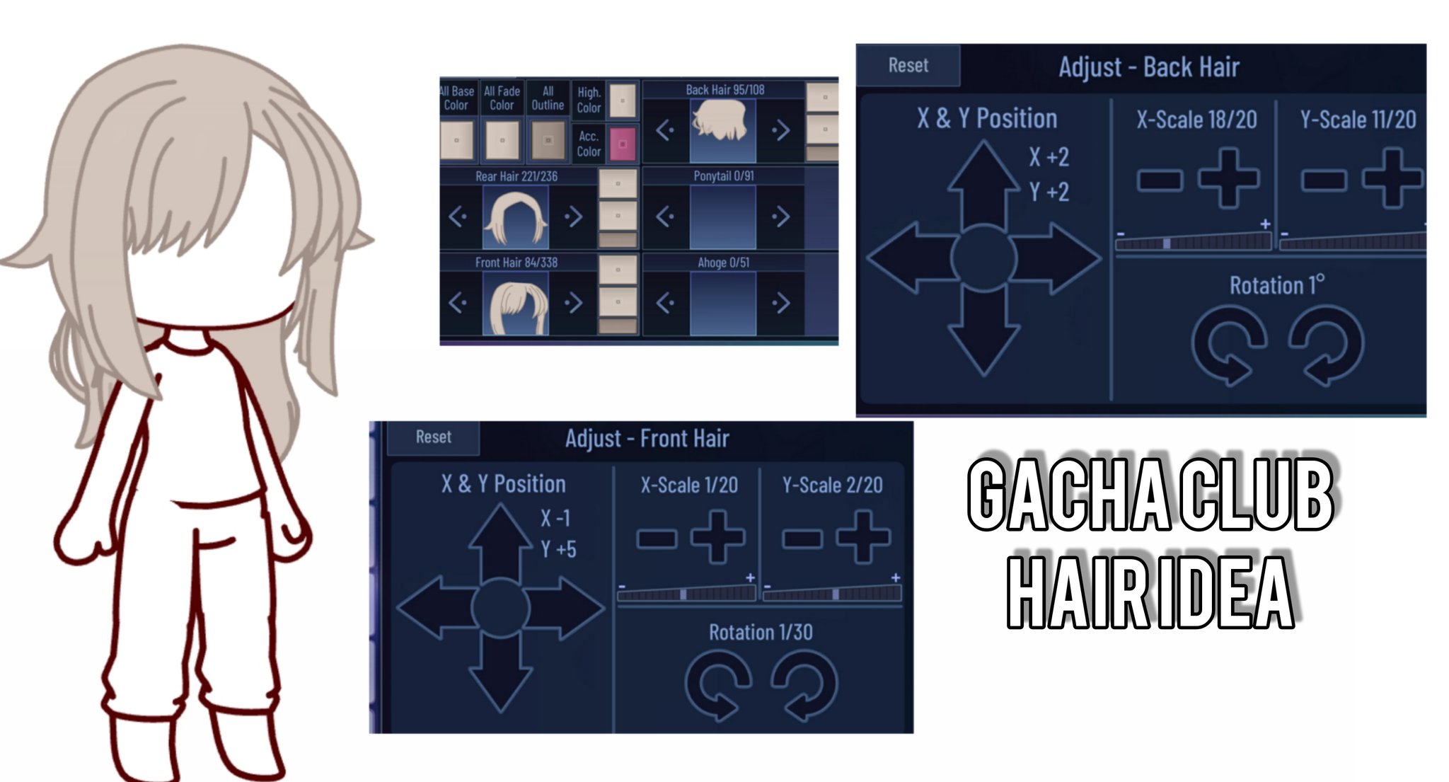 gacha club hairstyles ideas