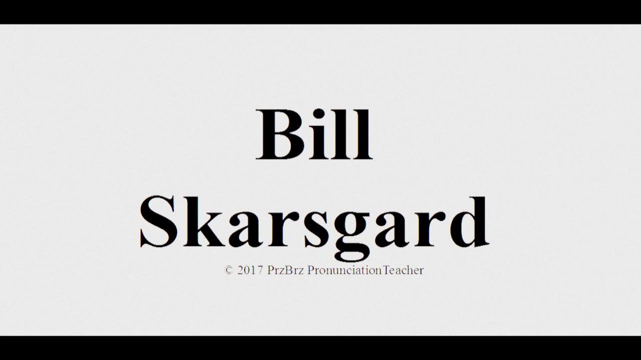 skarsgard pronunciation