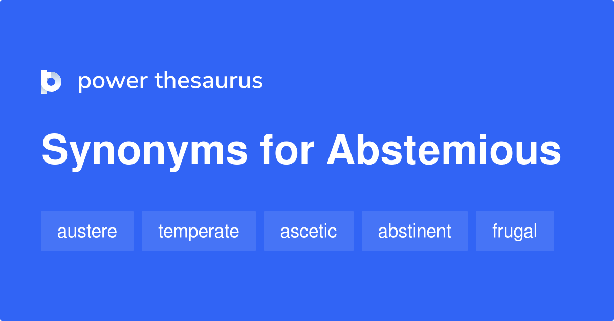 abstemious synonym