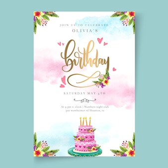 birthday invite template