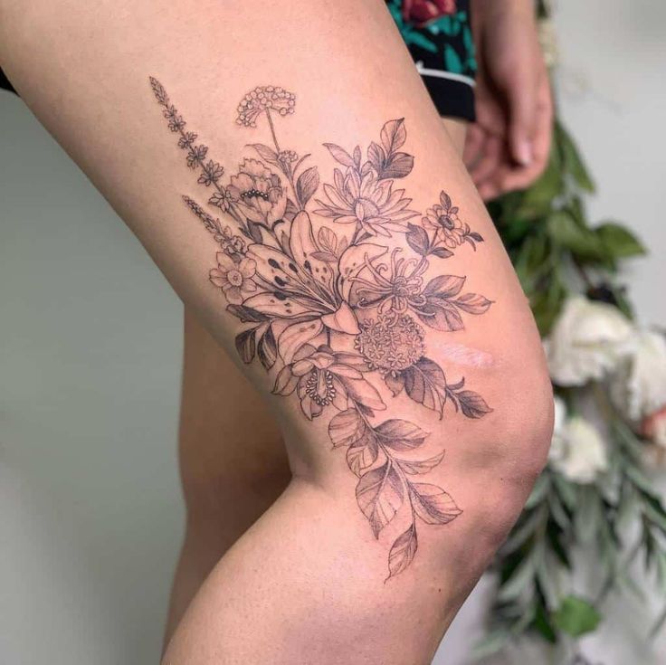 wildflower tattoo