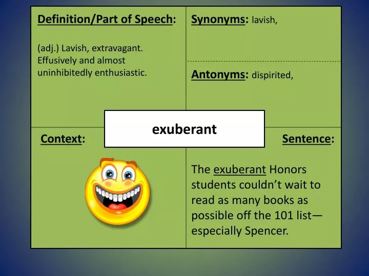 exuberant antonym