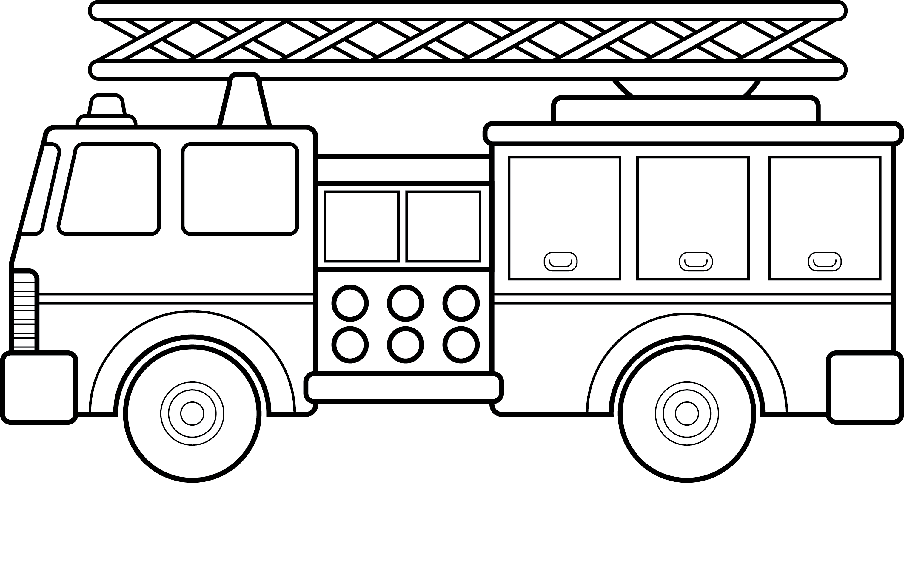 fire engine colouring pages