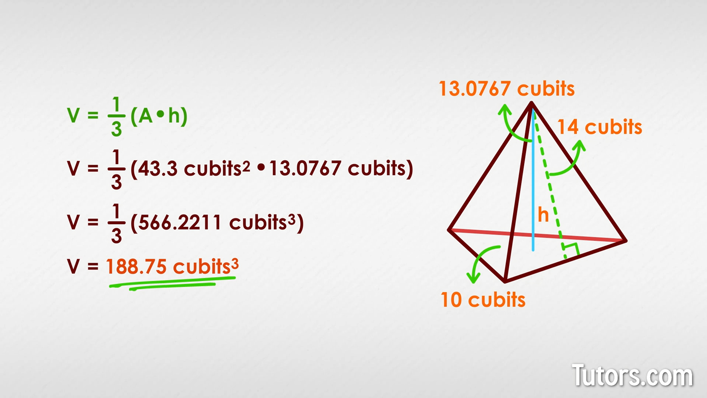 triangular pyramid formula