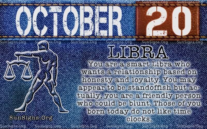 october 20 birthday personality