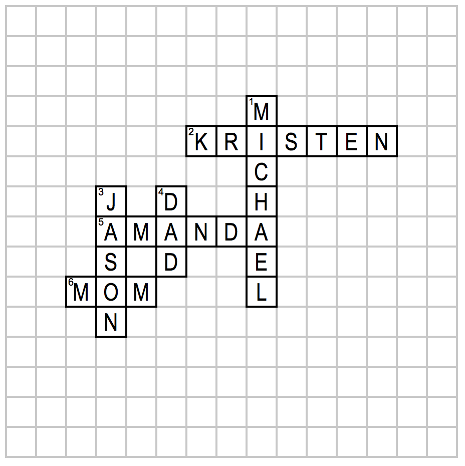 names crossword