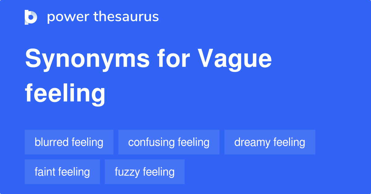 synonym for vague