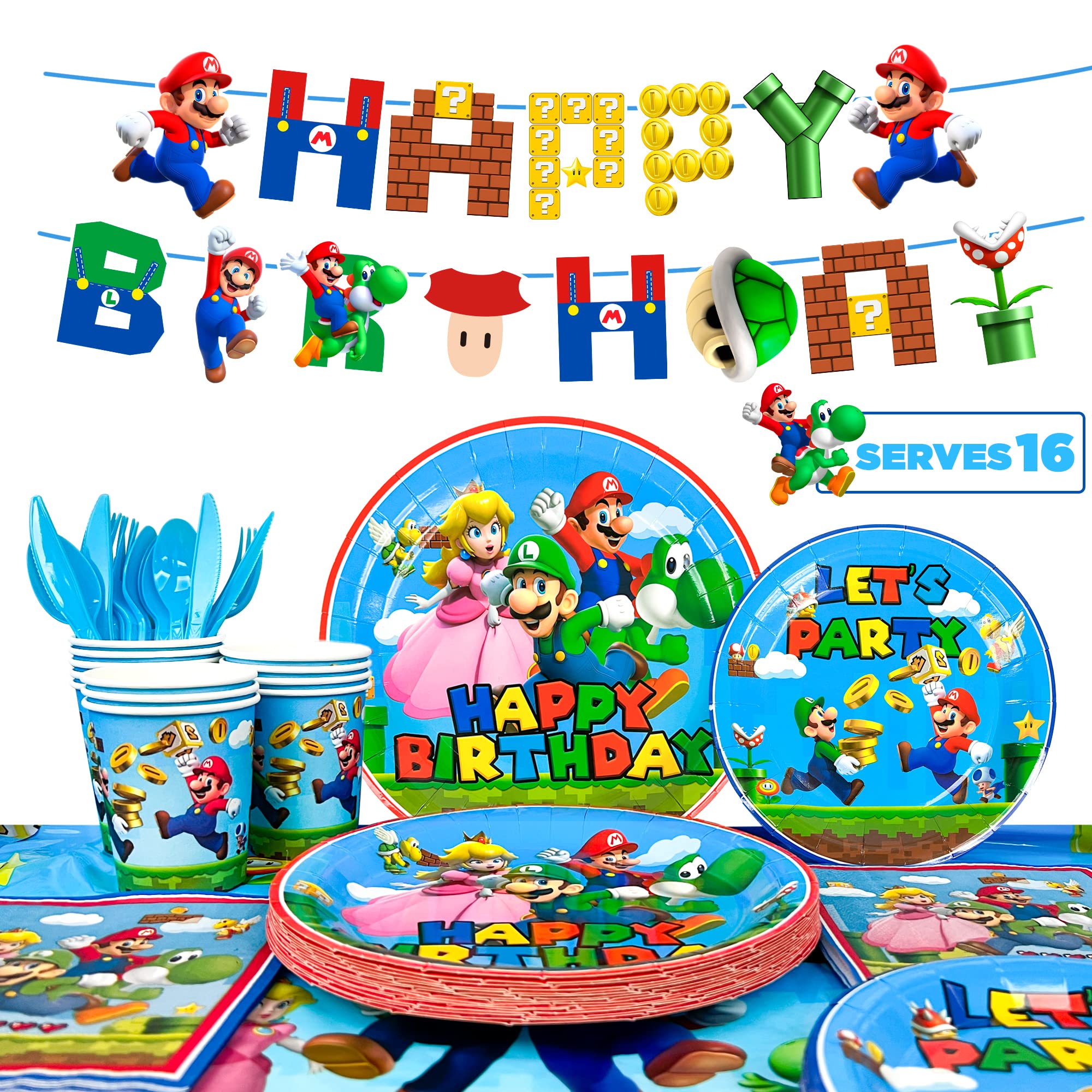 mario bros party supplies