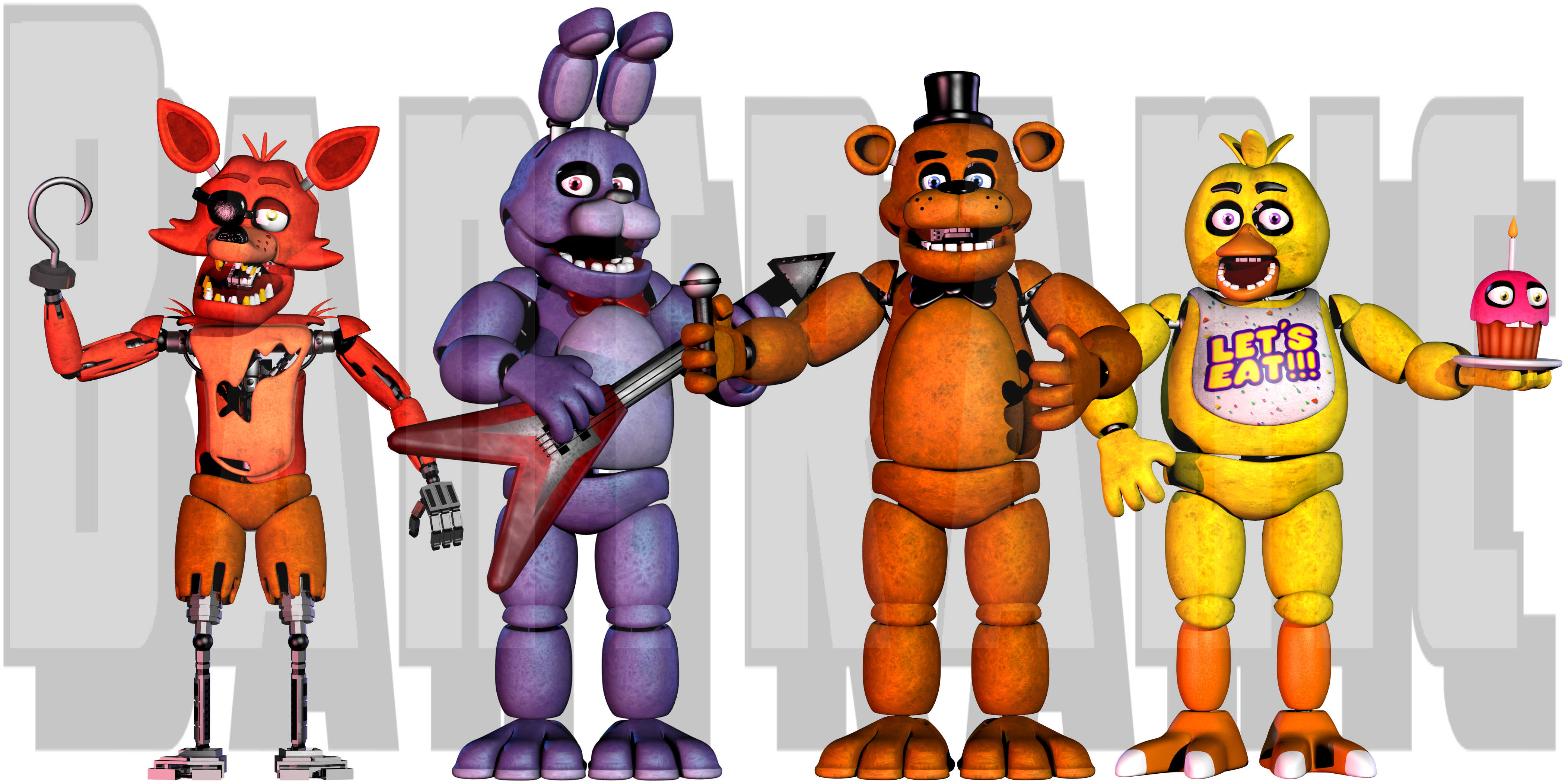 fnaf 1 animatronics