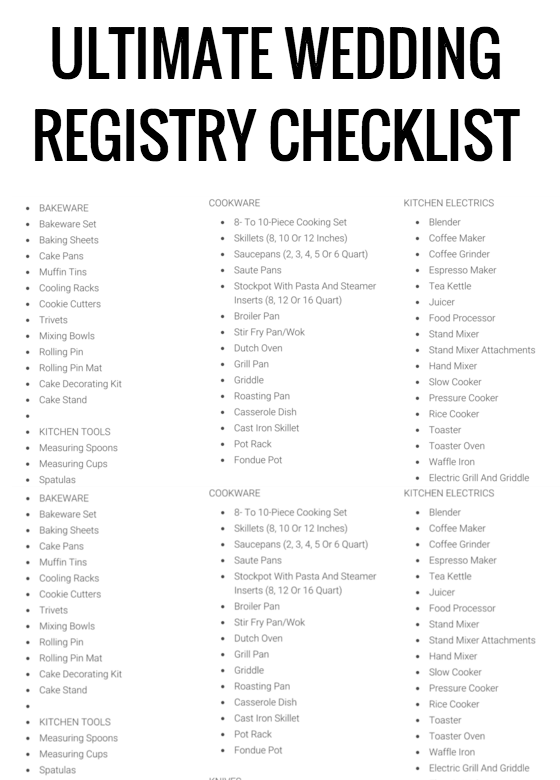 wedding registry finder