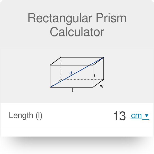 rectangular prism calculator surface area