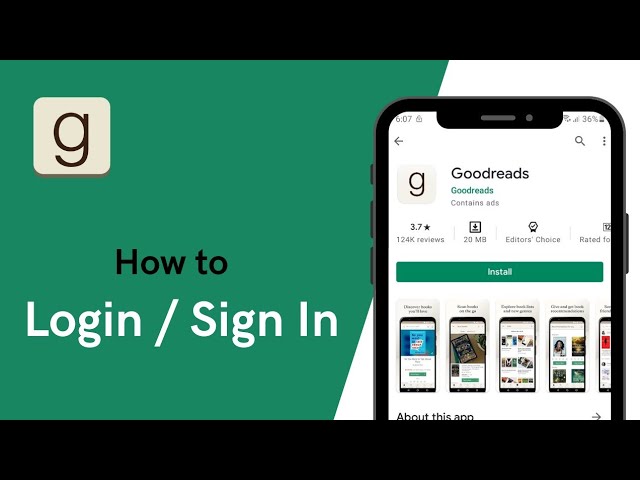 goodreads login