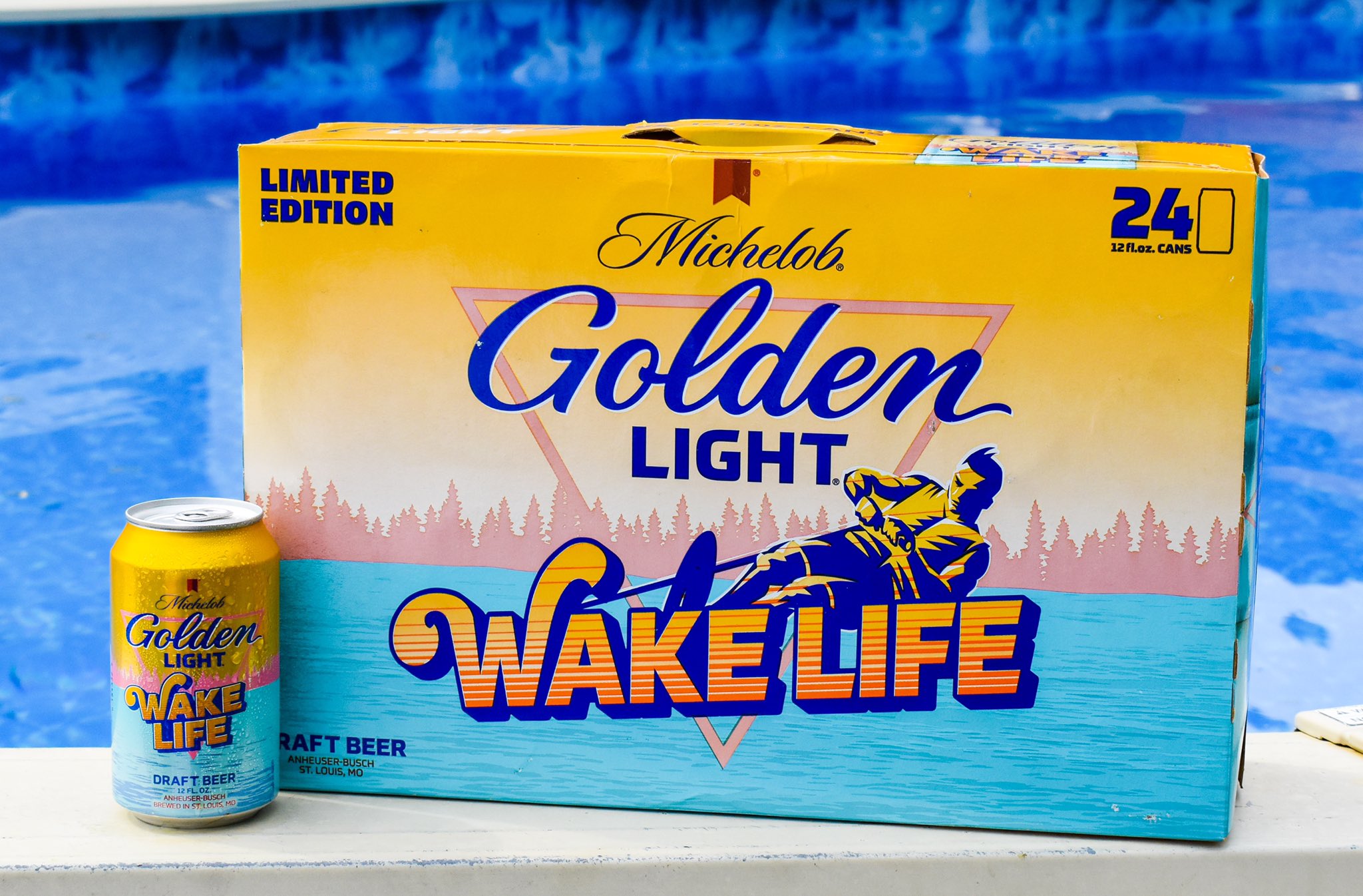 michelob golden light lake can