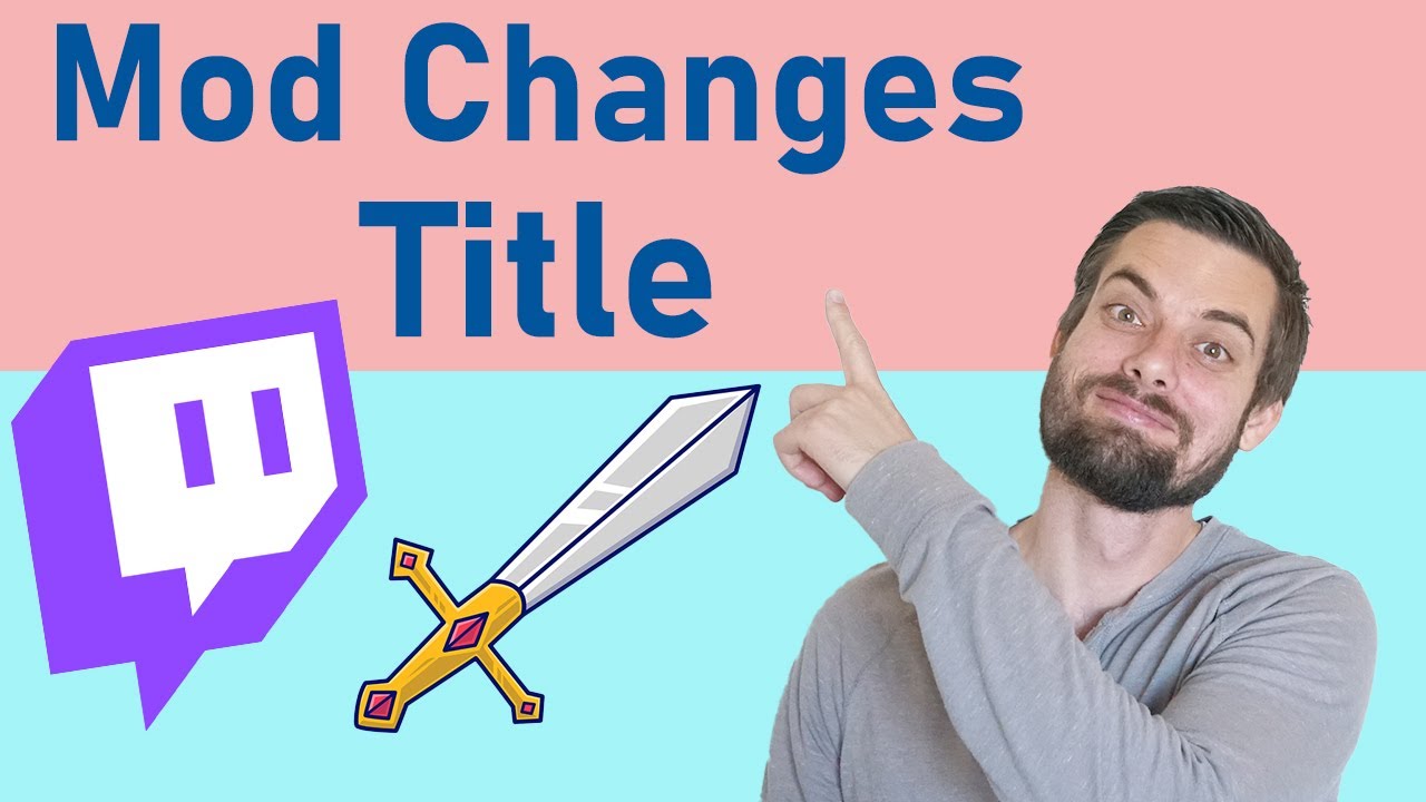 change twitch title as mod