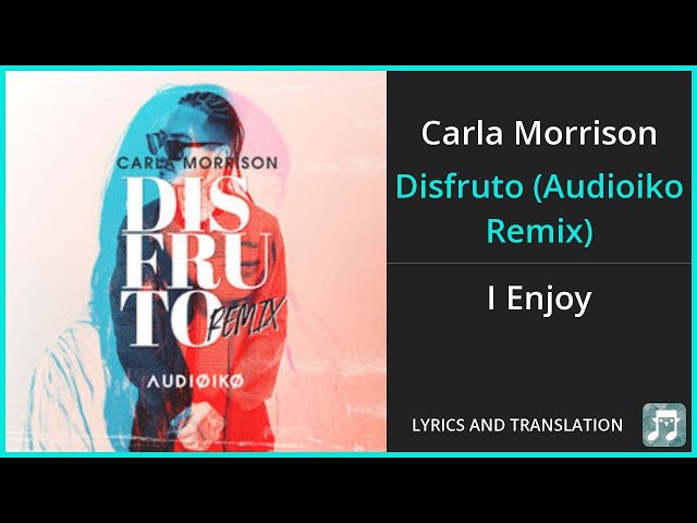 disfruto lyrics english