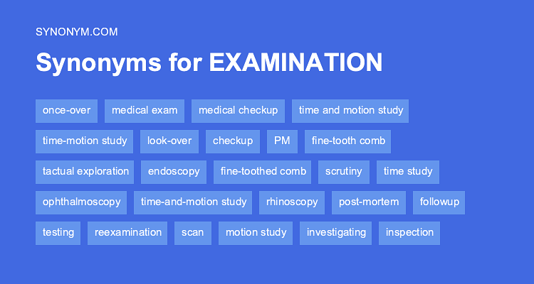 examined synonym