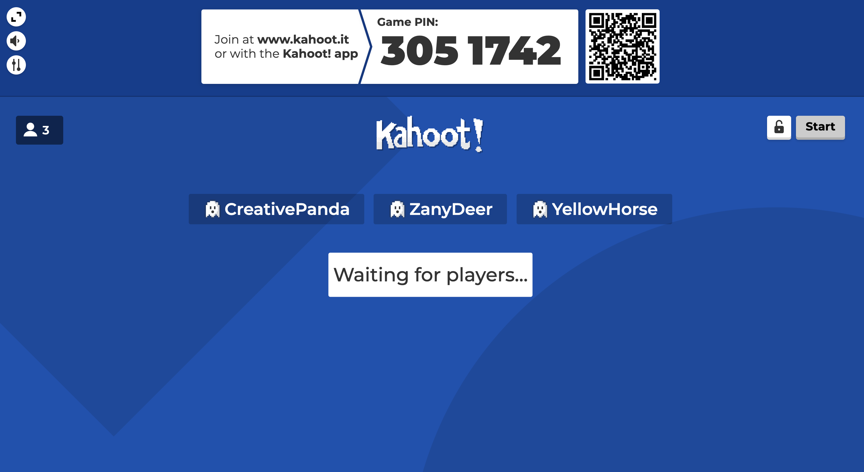 kahoot it game pin