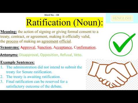 ratify meaning in telugu