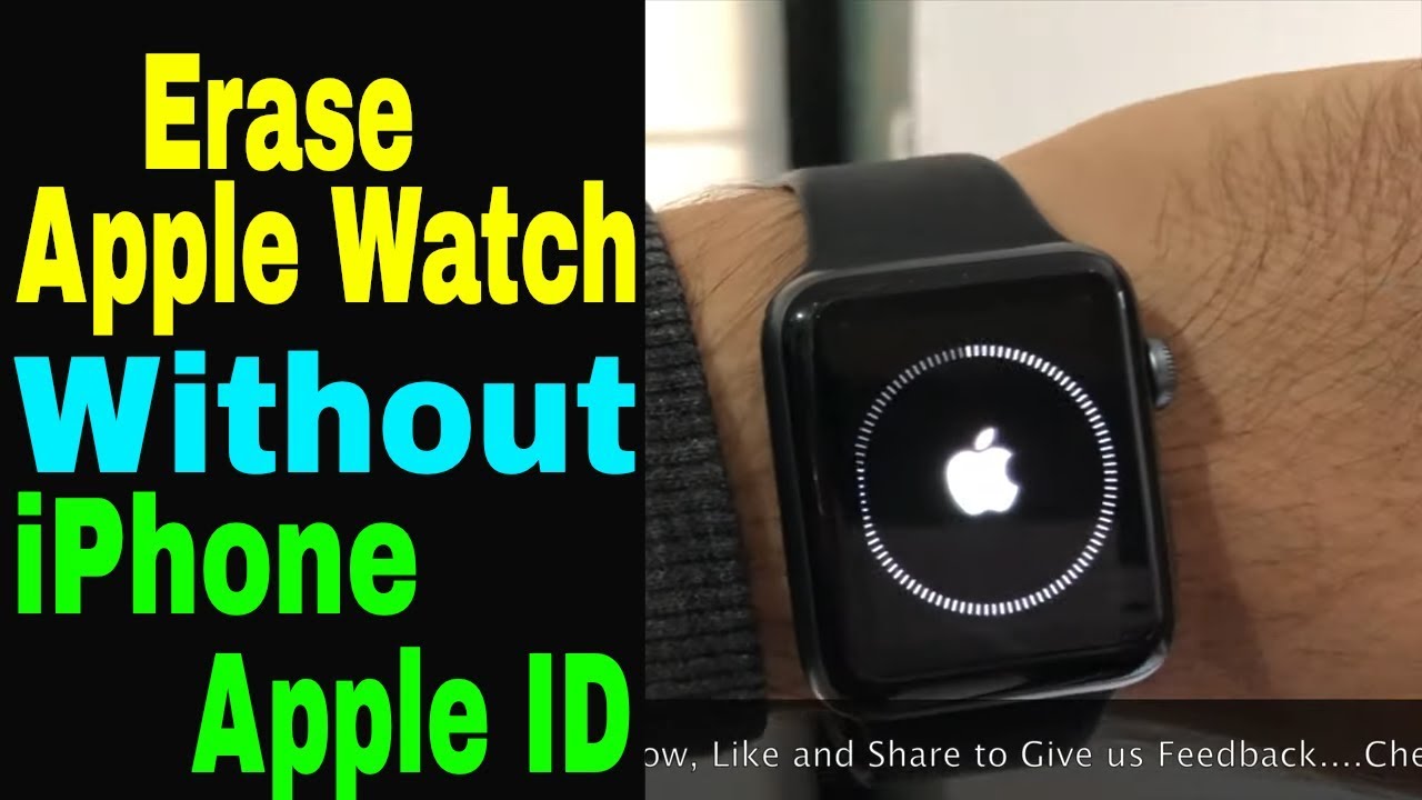 how to reset apple watch without paired phone