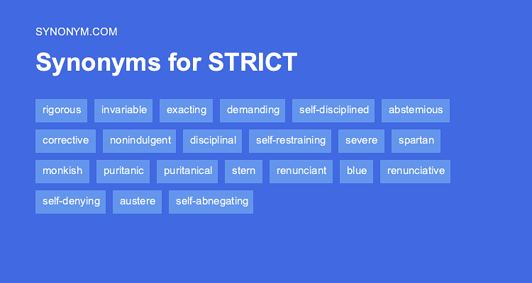 strictly synonym