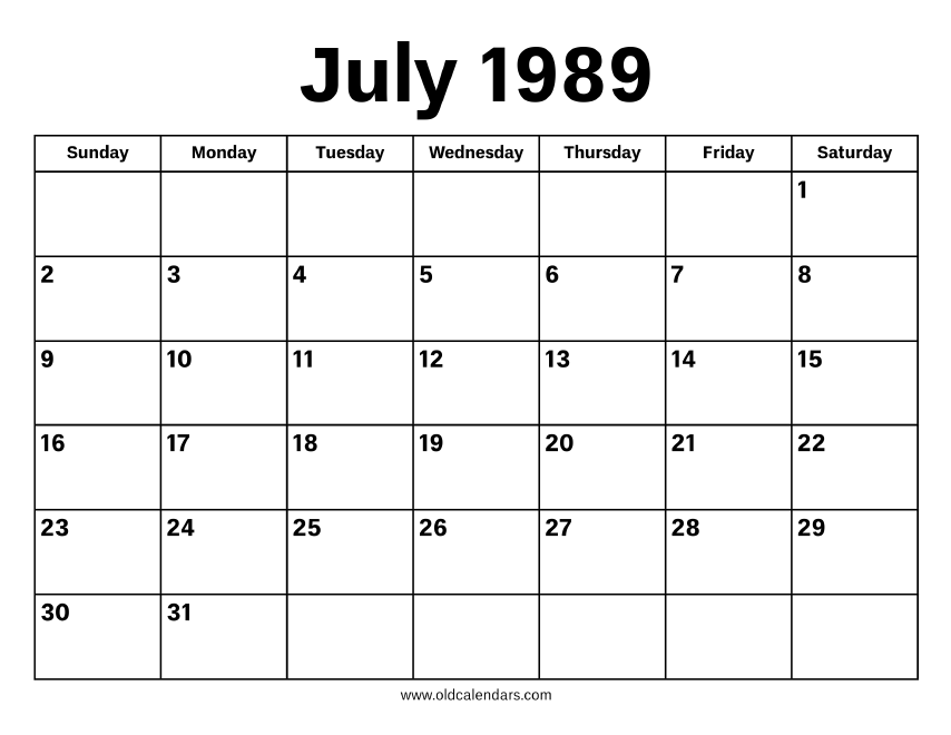 1989 july telugu calendar