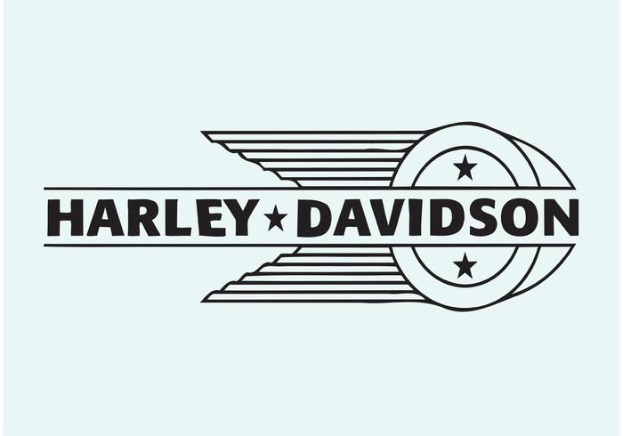 harley davidson logo vector