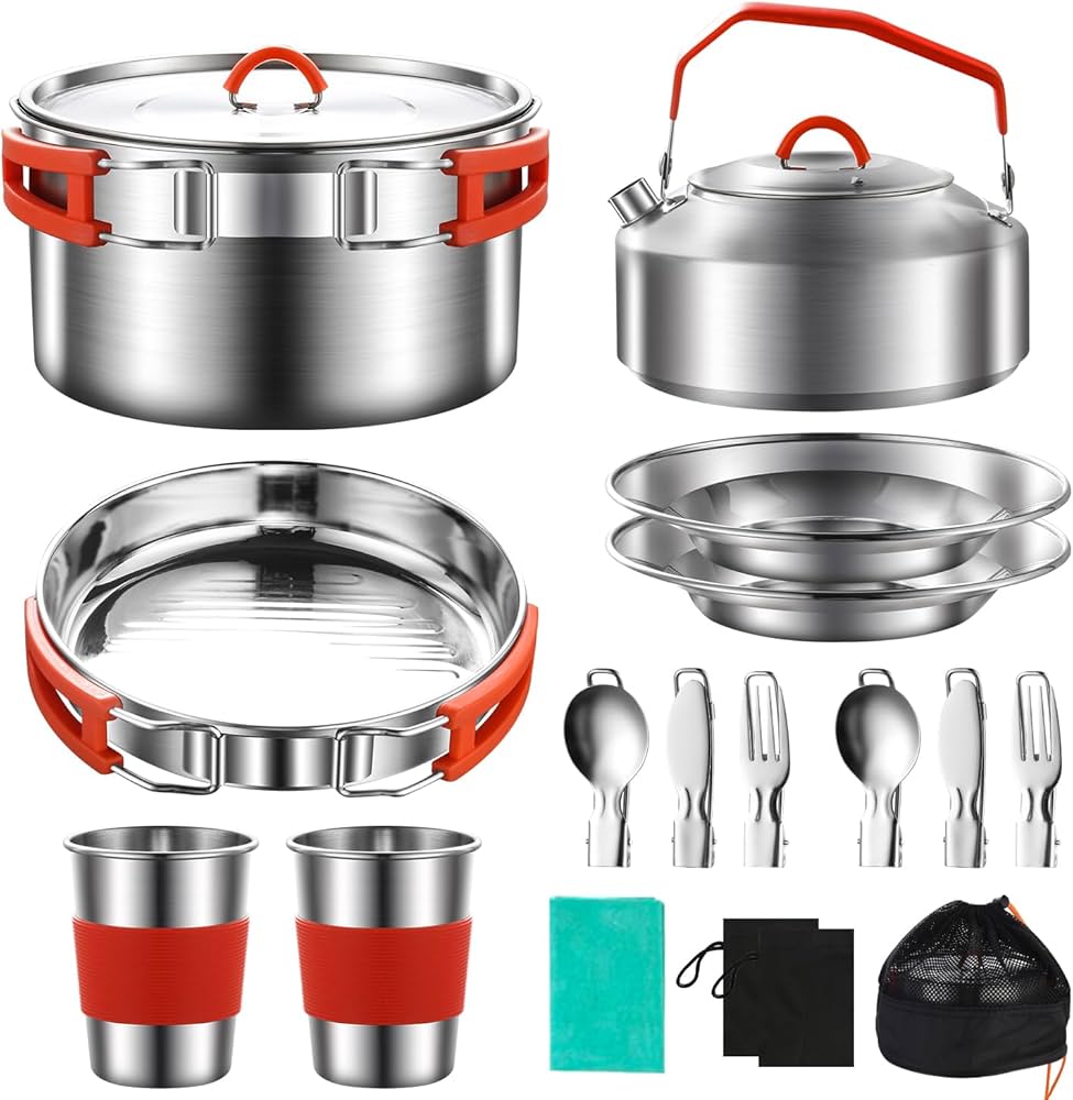 camping pot stainless steel