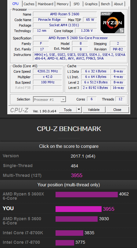 ryzen 5 2600 vs 1400