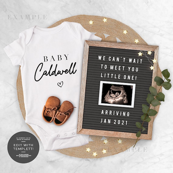 etsy pregnancy announcement