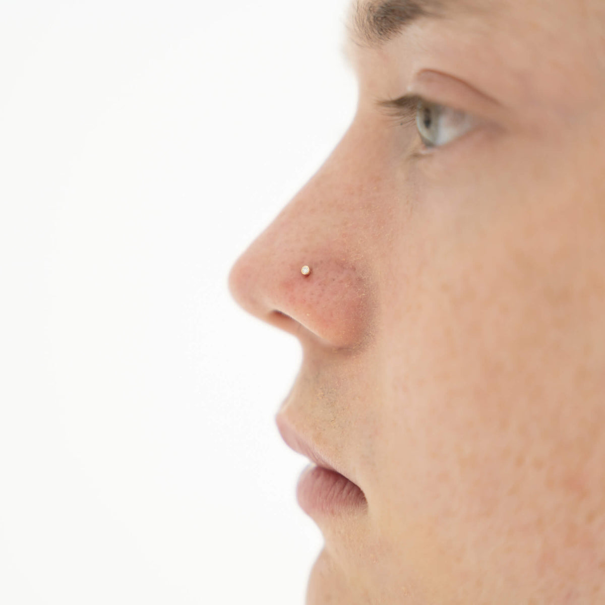 tiny stud nose ring