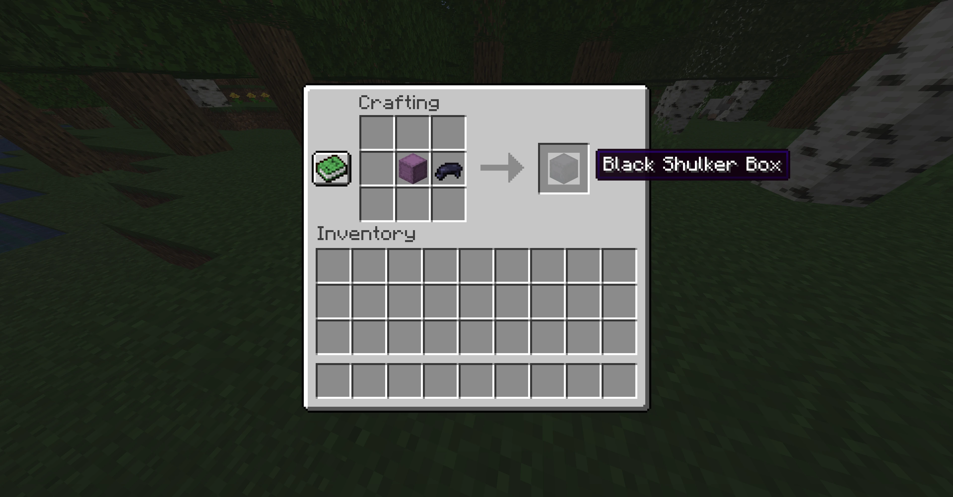 how do you make black dye in minecraft