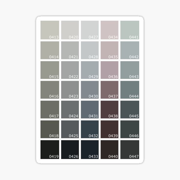 pantone grayscale