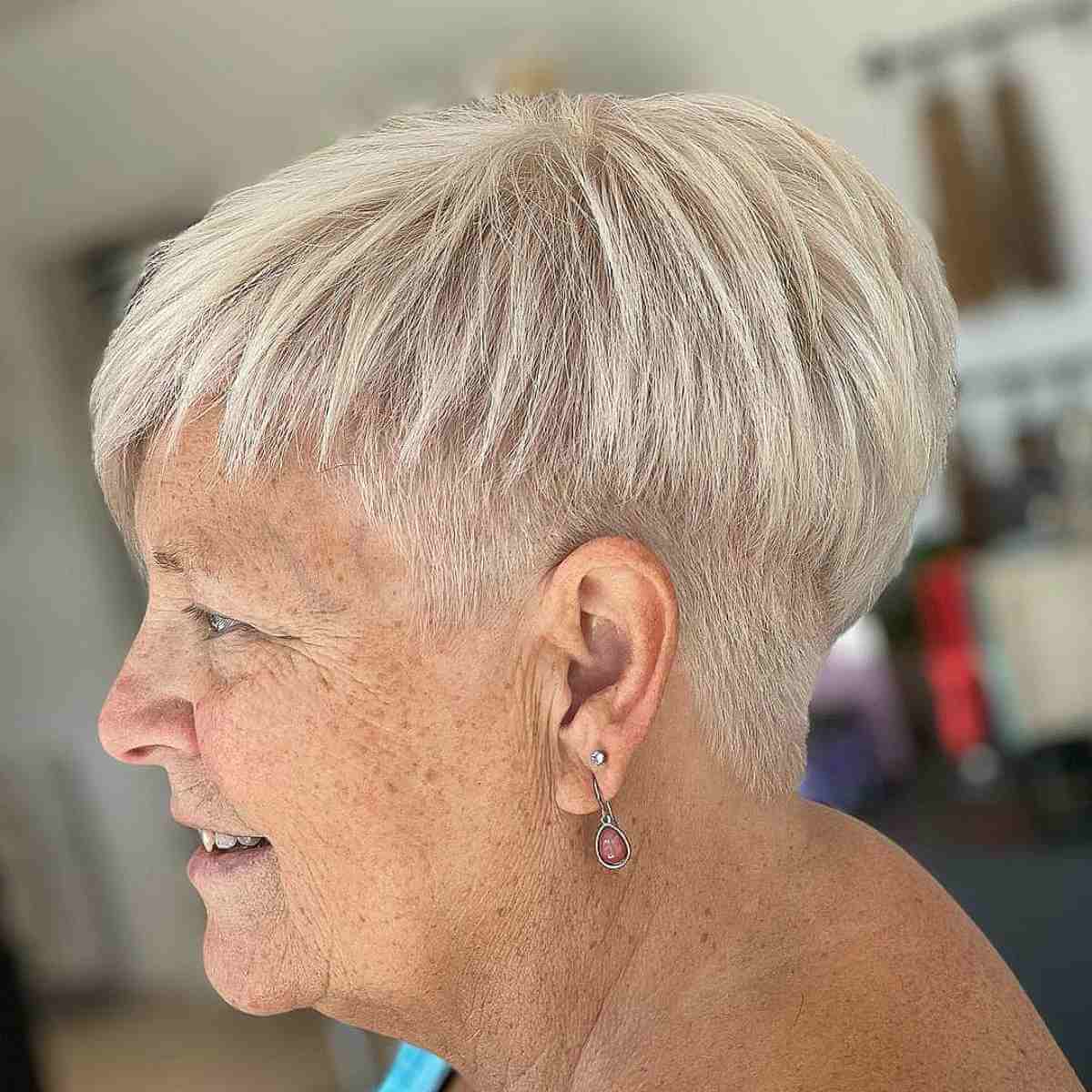 short hair older women