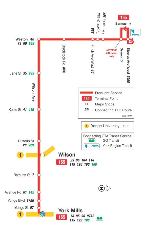 165 bus times