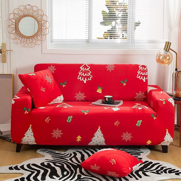 sofa cover christmas