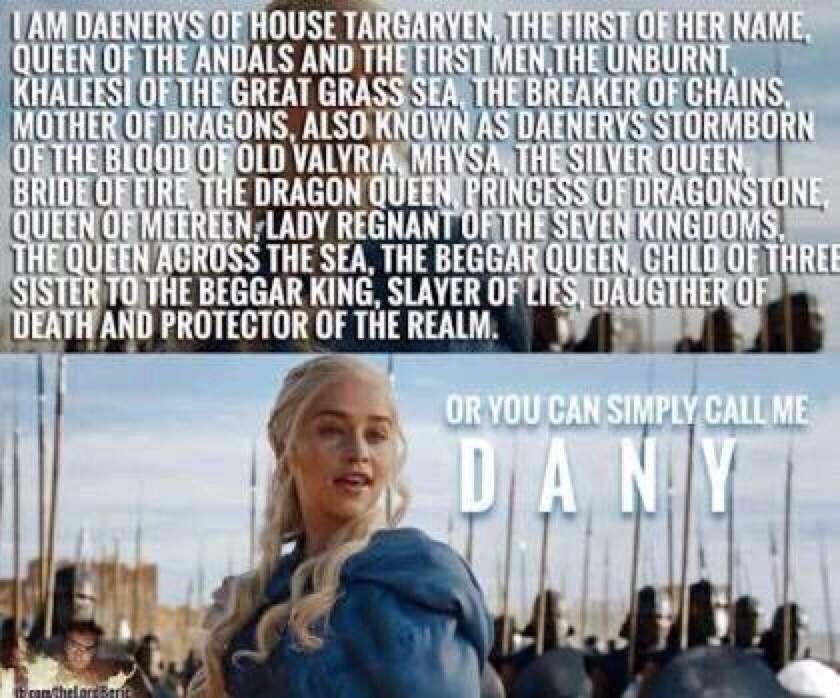 daenarys title