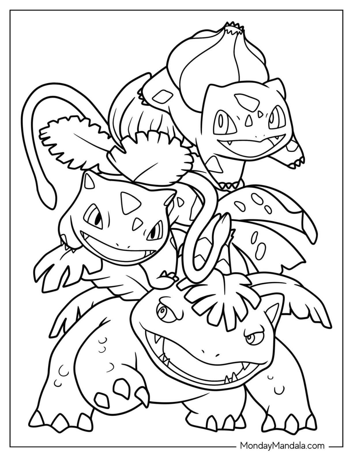 bulbasaur coloring page