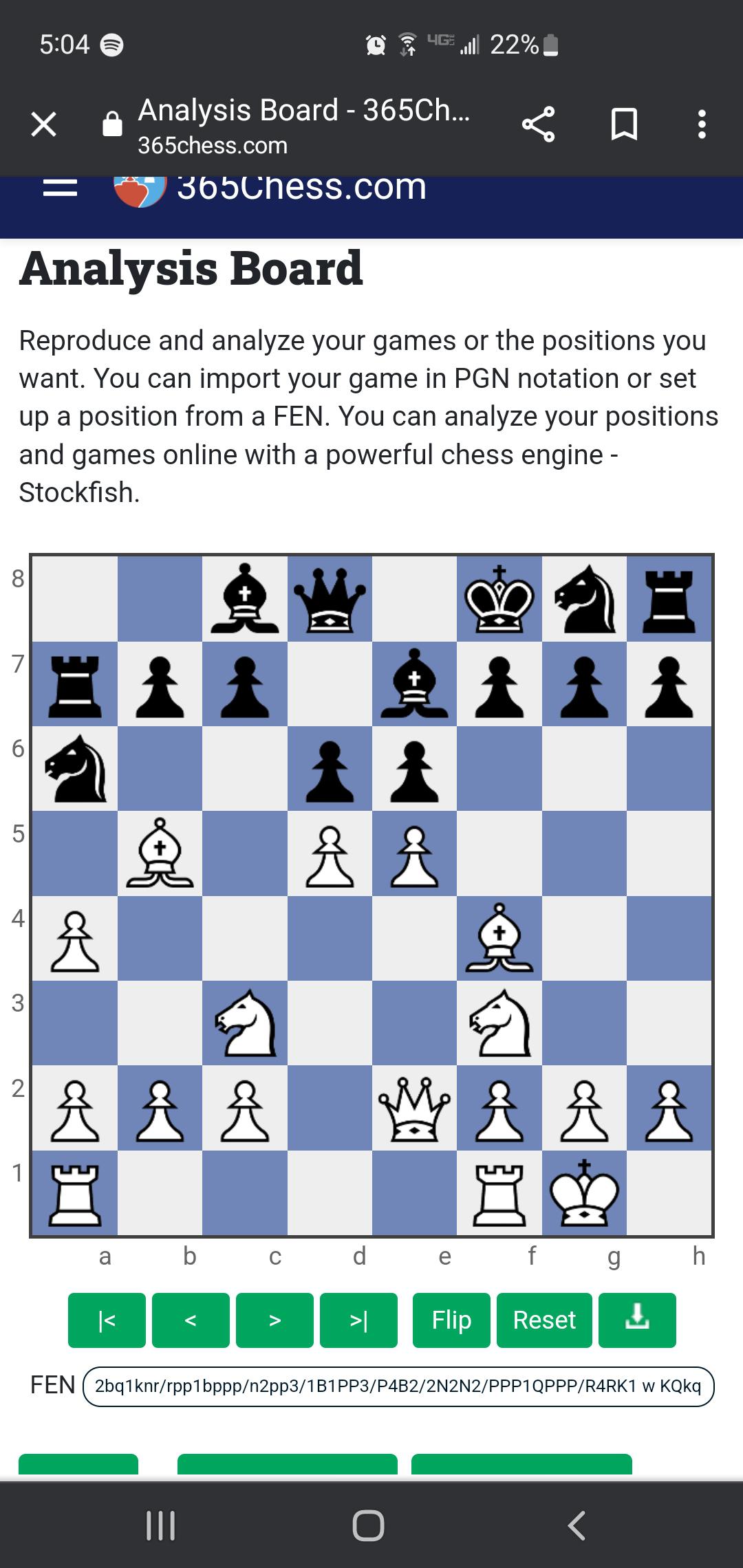 chess 365 analysis