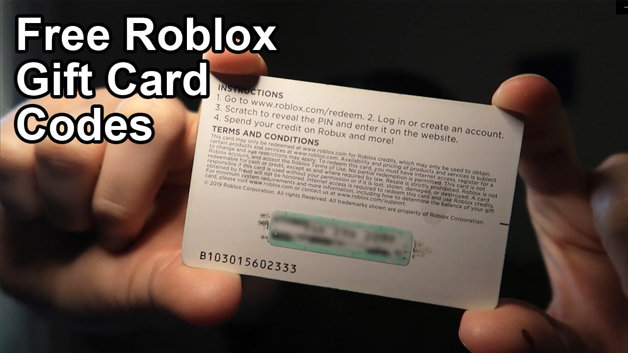 free robux gift card