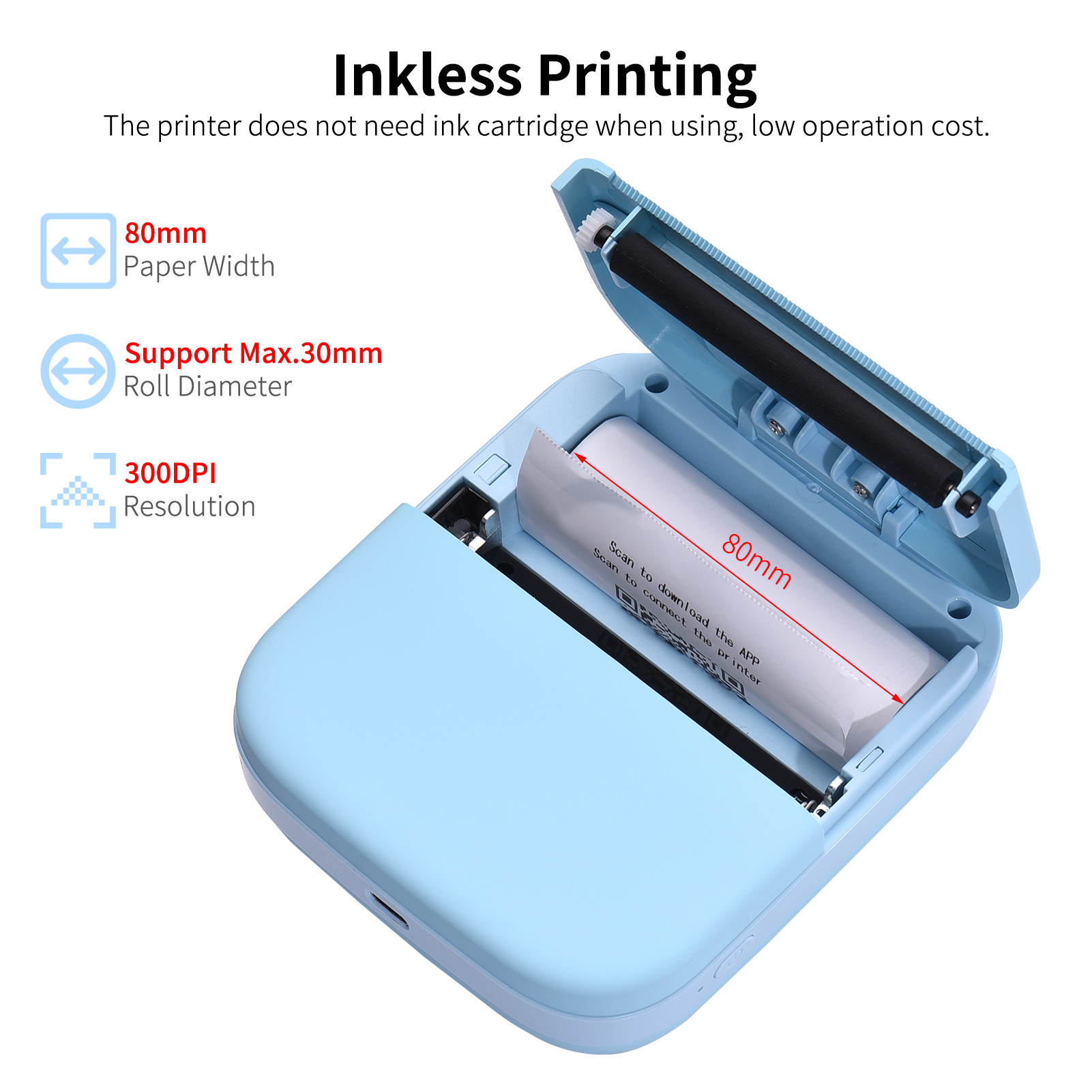 portable inkless printer