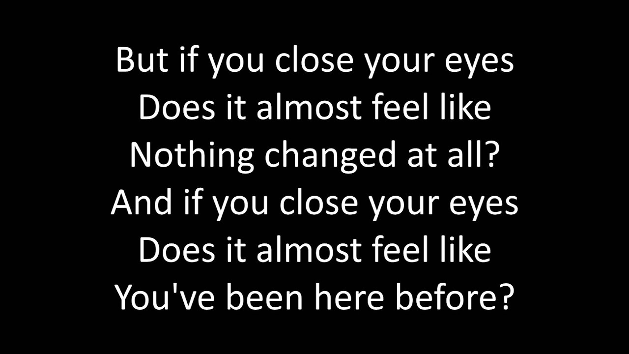 but if u close your eyes lyrics