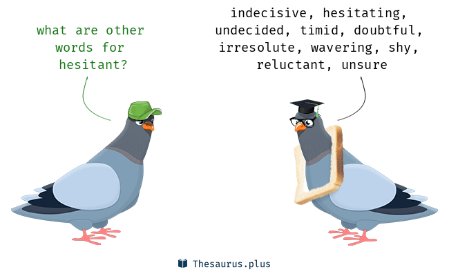 hesitant synonym