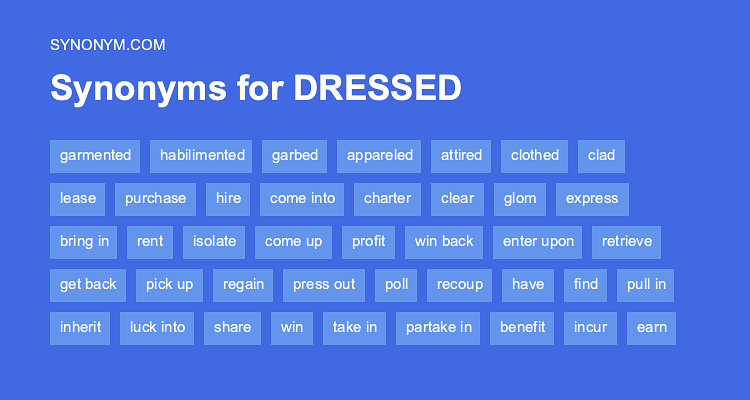 dressed thesaurus