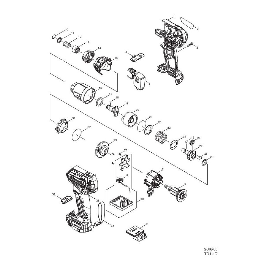 makita spare parts list