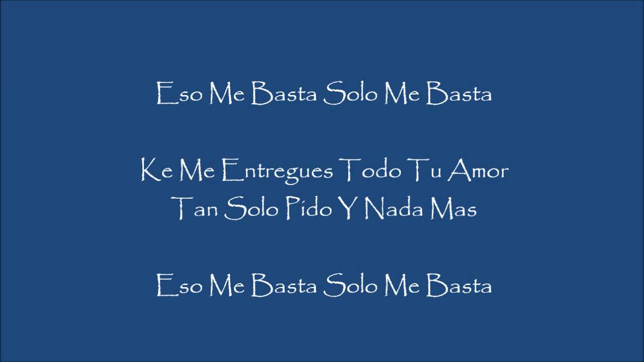 me basta letra